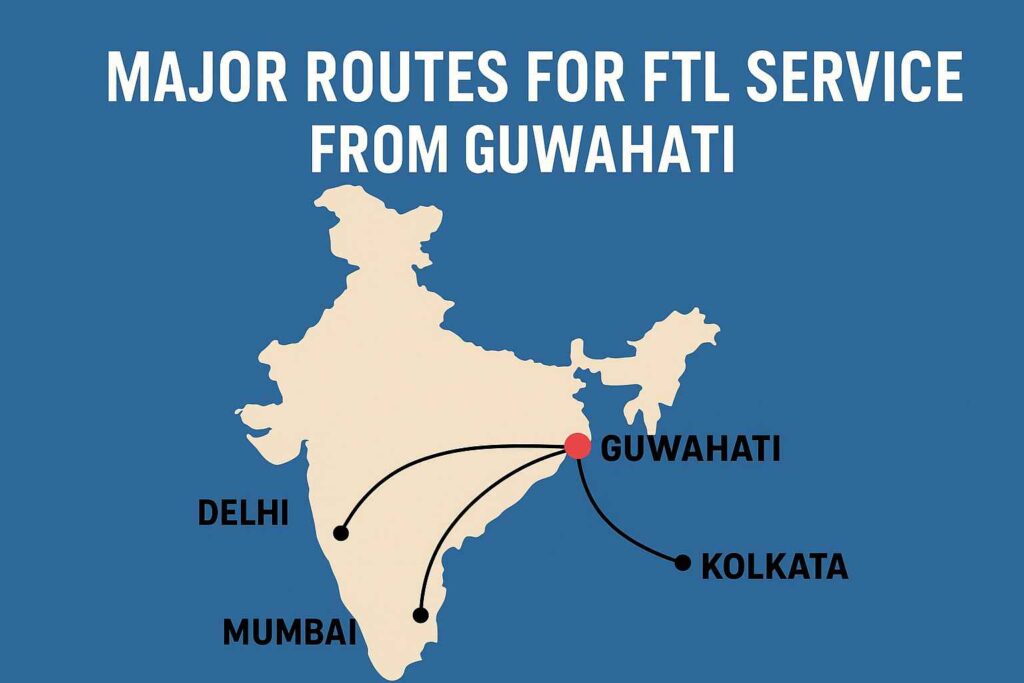 Major Routes For FTL Service with MahaSagar Roadways